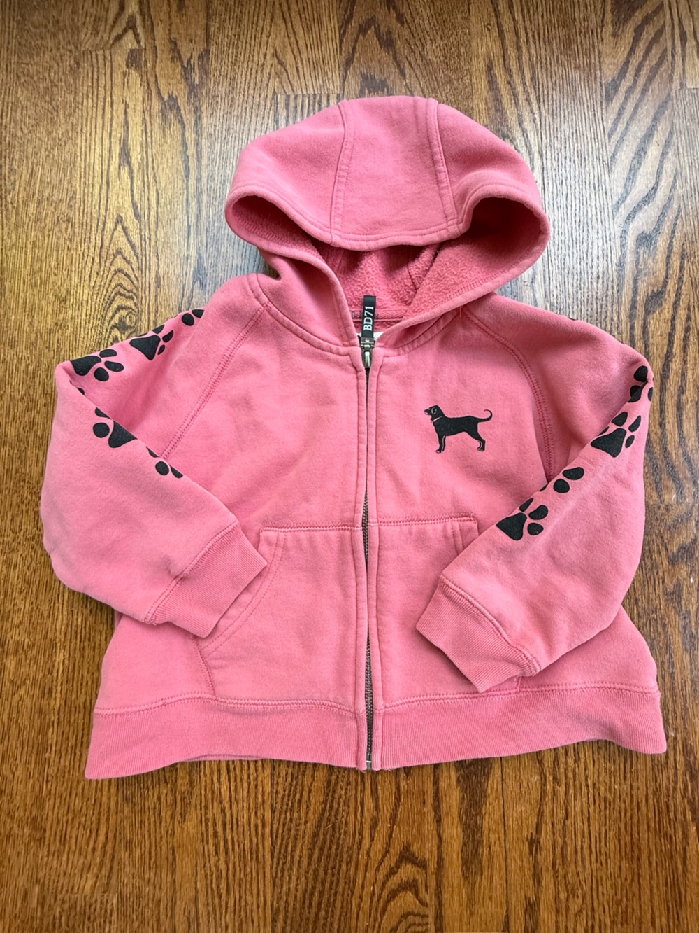 The Black Dog Full Zip Hoodie Sweatshirt 4T